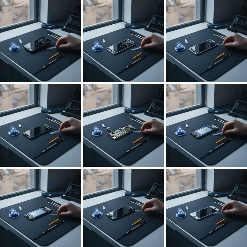 Step by step repair process